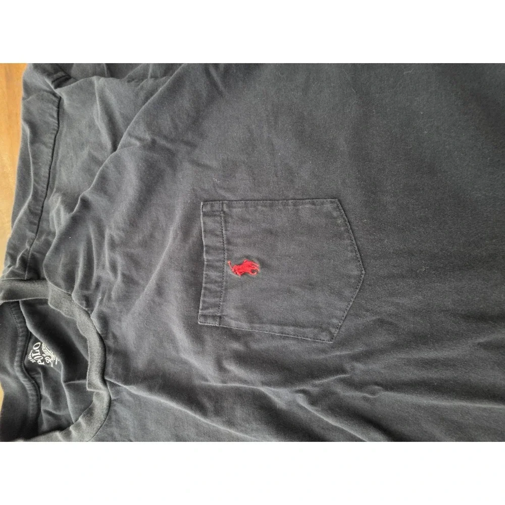 Polo Ralph Lauren Men's Short Sleeve Crew Neck Pocket 4X Navy Cotton Sku89